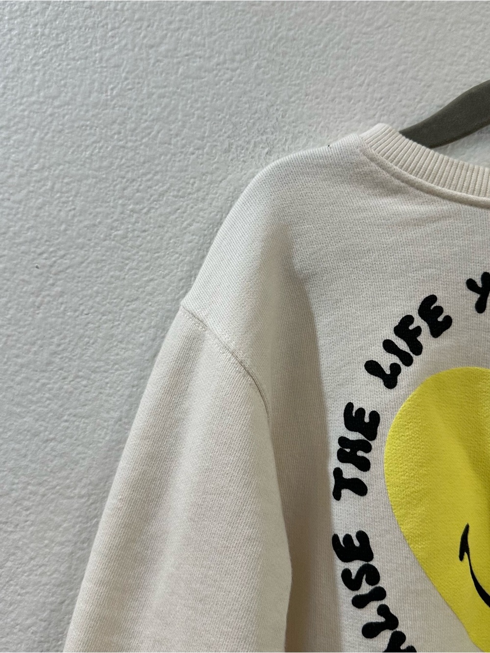 Zara Smiley World "The Life You Want” Toddler Girls Cream Sweatshirt Size 3T - Picture 5 of 10